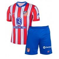 Atletico Madrid Robin Le Normand #24 Koti Peliasu Lasten 2024-25 Lyhythihainen (+ Lyhyet housut)